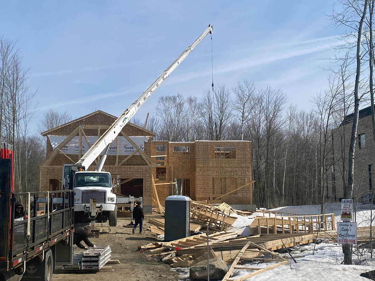 Crane Rental Ottawa Boom Truck Rental Next Level Tree Services